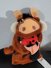 Disney The Lion King PUMBA Hand Puppet 9" Plush Toy