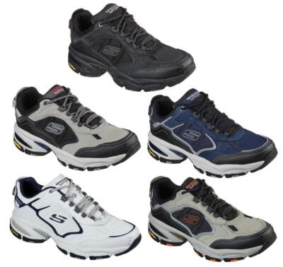 SKECHERS Men's Leather, Air Cooled, Goodyear Sole, Memory Foam, Medium  Wide
