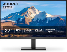 27 Inch Monitor, Full HD 1080P 100Hz Computer Monitor, IPS Display, HDMI, VGA, 4