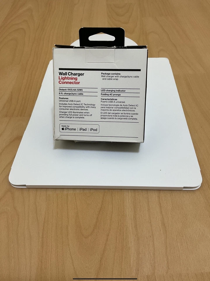 New Original Genuine Apple Iphone 12 PRO MAX & 12 PRO OEM LIGHTNIN Wall Charger - Image 3 of 4