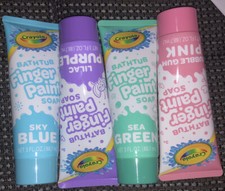 Crayola Bathtub Fingerpaint Soap - Lot Of 4 Perfect Stocking Stuffer 
