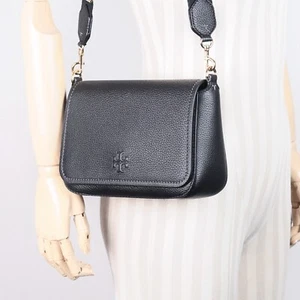 Tory Burch Thea noir en cuir de galets en travers du corps sac d'épaule 144688
