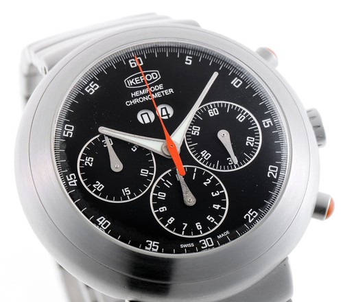 [OH] Ikepod Hemipode Grande Date Chronograph Marc Newson Design - Box & Papers -