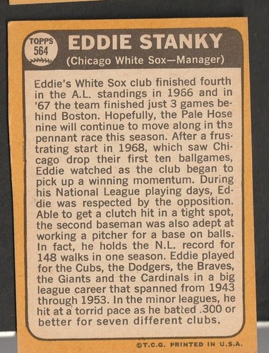1968 Topps Baseball Cards Scegli una carta a scelta 295-660 EX X-MT 1/25 Set Break - Foto 438 di 490