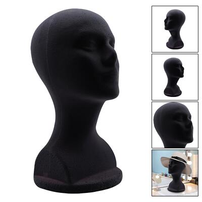 Männliche Schaumstoff Schaufensterpuppe Kopf Modell Höhe 32 cm glatte Oberfläche