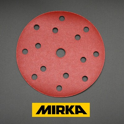 150 mm 6 Zoll Schleifscheiben Qualität Mirka 6 Zoll Haken und Schleife Schleifpapier Pads 15H