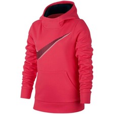 Girls Nike Therma Fleece Training Hoodie Sweatshirt Size: M MEDIUM Pink