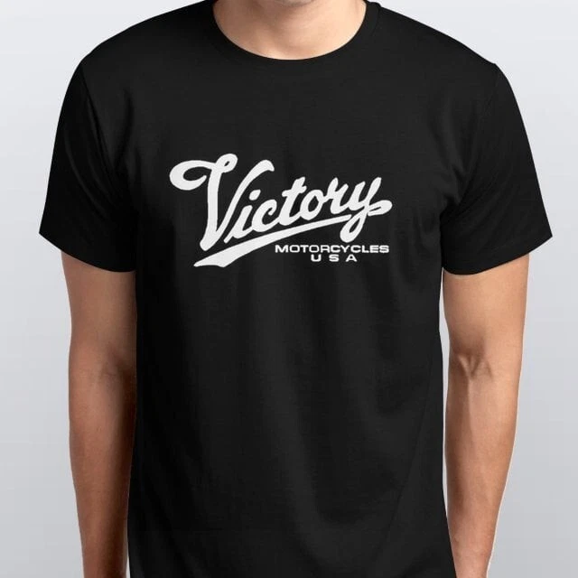 victory Motorcycle's  Printed T Shirt All sizes Black