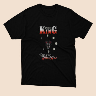 Cycle of the Were wolf Classic Logo Black T shirt Size S to 5XL
