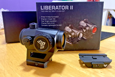 Swampfox Liberator II Mini Red Dot Sight 1x22mm 2MOA Red Dot Reticle RDLR122-2RD