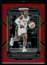 Crystal Dangerfield 2023 Panini Prizm WNBA Red Prizm Card 2/199 #29
