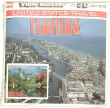 1974 FLORIDA The Peninsula State 3d View-Master 3 Reel Packet NEW SEALED