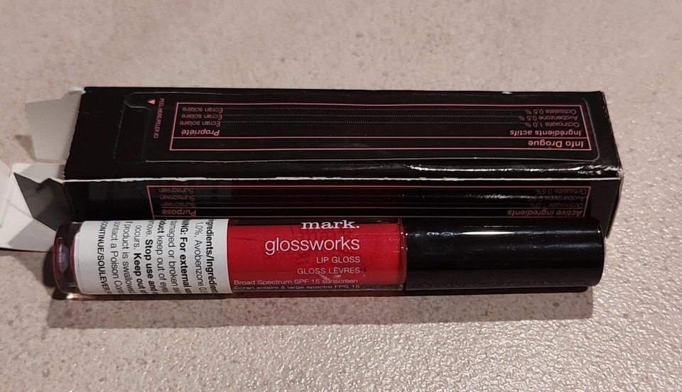 Mark Glossworks Lip Gloss Tempest Lip SPF 15 New Old Inventory Original Box USA - Image 3 of 4