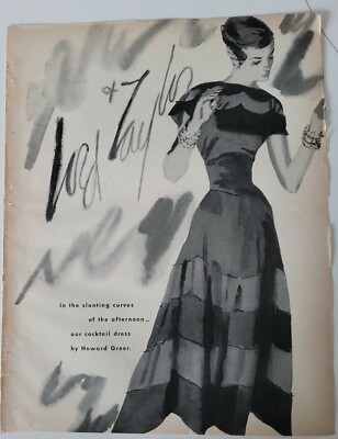 1948 women's Howard Greer cocktail dress at Lord & Taylor vintage fashion ad | eBay 1948 women's Howard Greer cocktail dress at Lord & Taylor vintage fashion ad | eBay