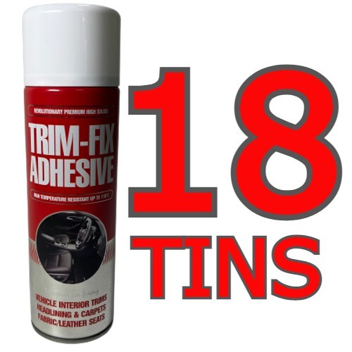 TRIM FIX HIGH TEMP ADHESIVE FOR HEADLINERS CARPET INTERIOR TRIM FIX