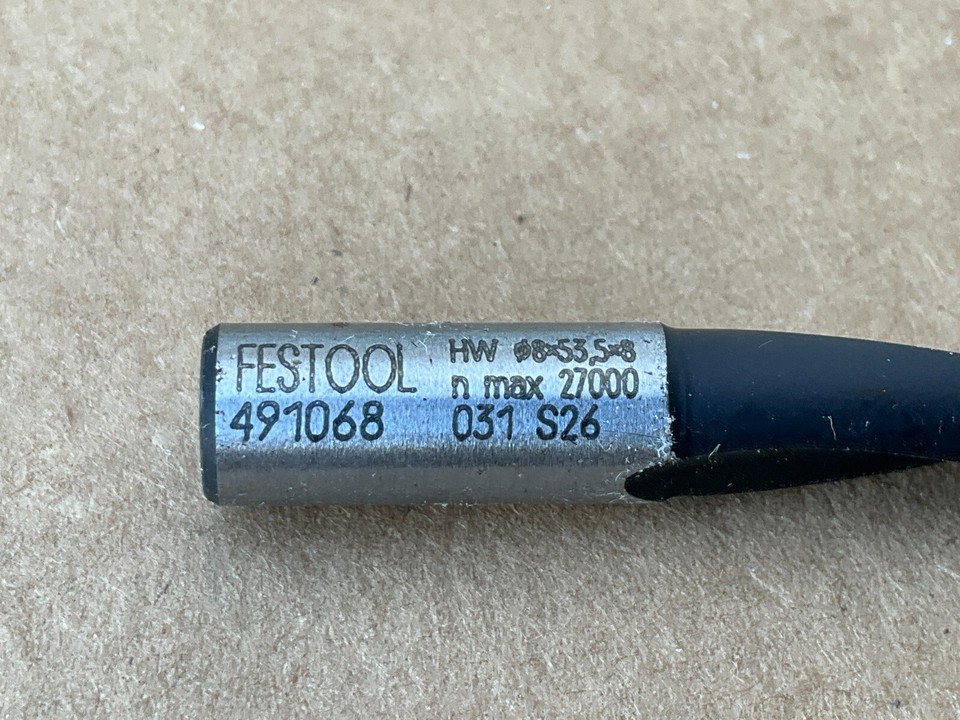 Festo Festool Router Bit 491068 New Old Stock (No Box) | eBay