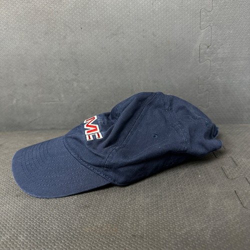 GMC Hat Cap Blue with Silver Outlined Red Lettering Hook Loop Soft - Picture 2 of 7