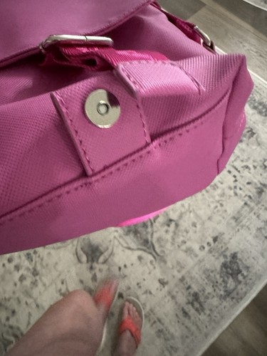 Lacoste Pink Leather Messenger Bag - Picture 14 of 15