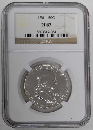 1961 Franklin Half Dollar NGC PF67