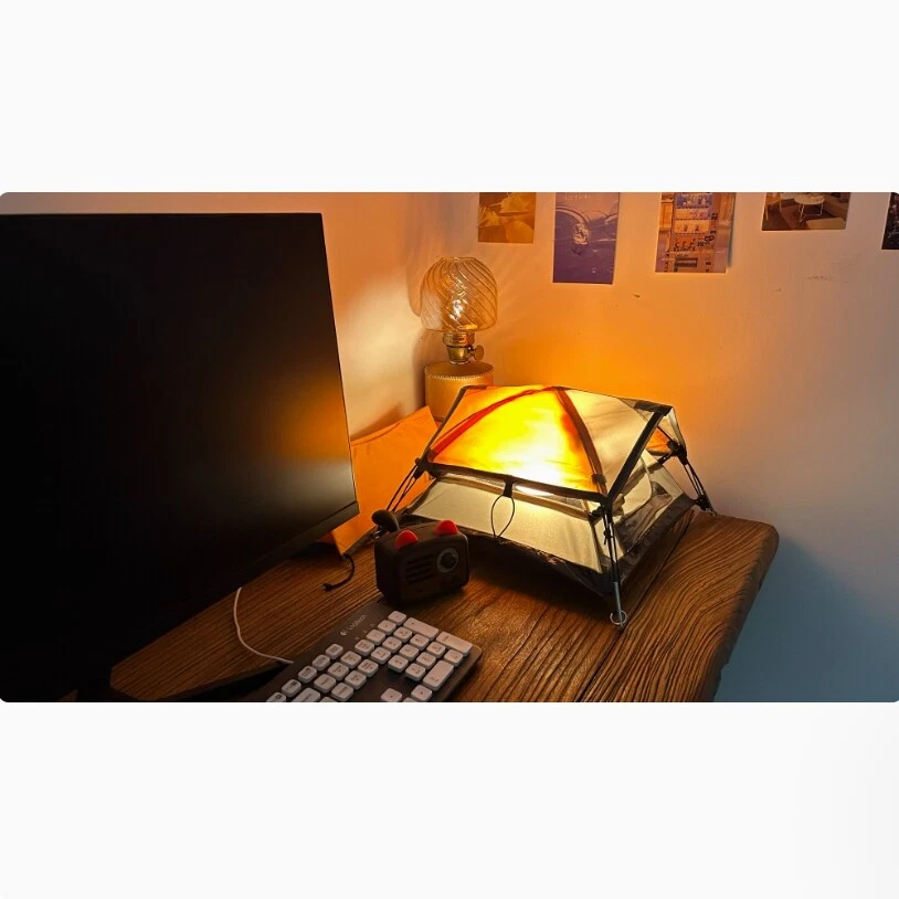 1/6 Scale Orange Tent Miniature Camping Equipment Model For 12" Figure Body Prop - Image 4 of 4