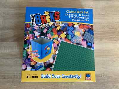 Strictly Briks Classic Brik Set 1008 Briks, 1 Bodenplatte, 1 Organizer Eimer