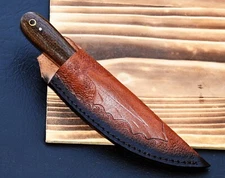 HAND MADE PURE COW LEATHER SHEATH FOR FIXED BLADE KNIFE COVER 2853