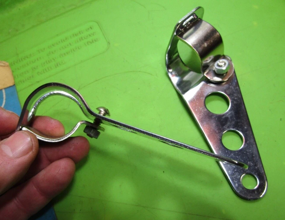 Orejas horquilla cromadas universales para motocicleta #7 Honda SL 350K1 Motosport 1969-1973 Foto 3 de 3