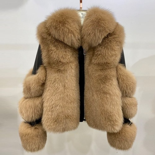 Real Fur Coat WithGenuine Sheep Leather Natural Whole Lapel Collar Fur Coats eBay