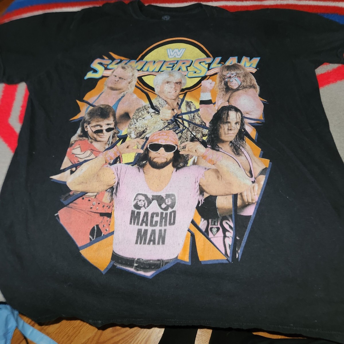 WWE SummerSlam Macho Man Ric Flair Ultimate Warrior Bret Hart T 