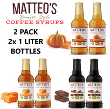 2 LITERS ZERO CARB GOURMET BARISTA COFFEE SYRUP Baking SUGAR FREE FLAVOR MIXERS