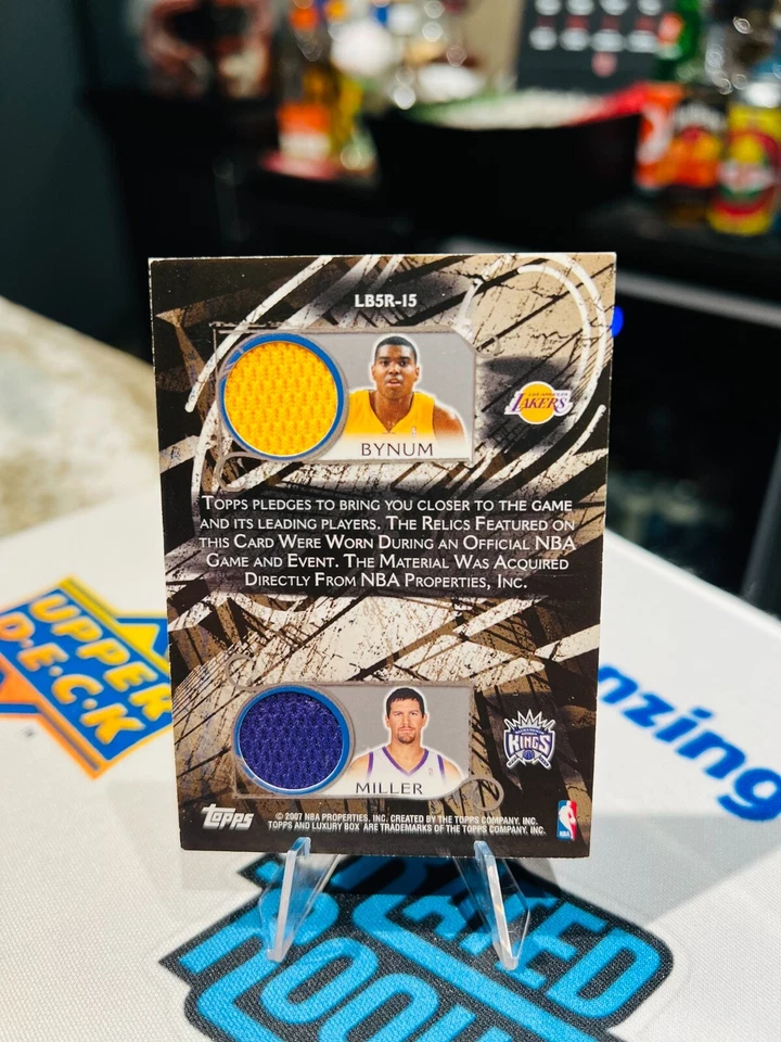 2006-07 Luxury Box Relics Five #15 Okur Sene Aldridge Bynum Miller Jersey 6/9 - Image 3 of 3