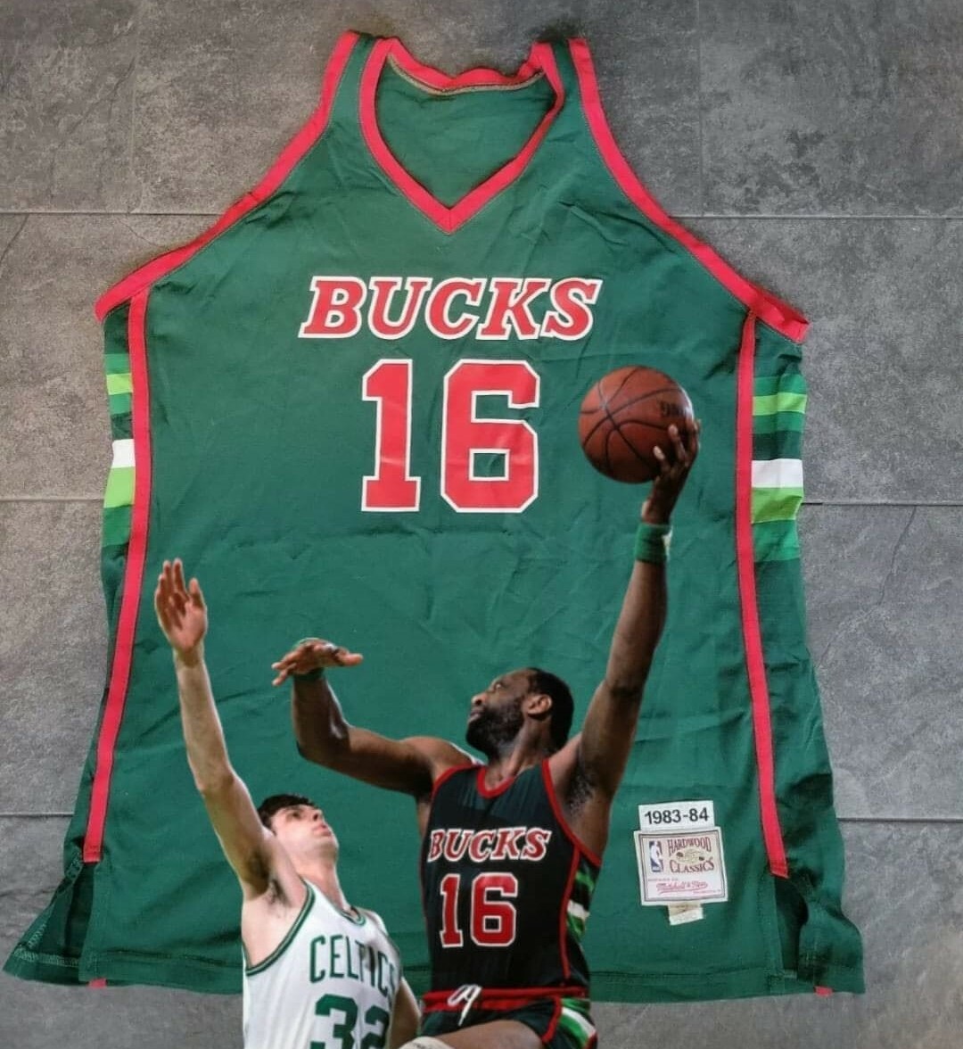 汁*歳様 NBA BUCKS Mitchell & Ness ミッチェルアンドネ VINTAGE AUTHENTIC BOB LANIER MILWAUKEE BUCKS JERSEY 56 3XL