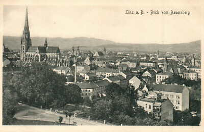 AK * Linz a.D. - view from Bauernberg (AB) 70110