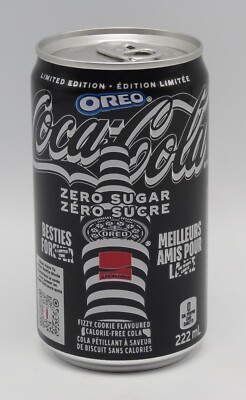 Coca-Cola Zero Creations can OREO 2024 Canada FULL 222ml