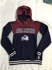 Colorado Avalanche Hockey Hoodie Sweater Reebok Face off collection Kids 10-12 