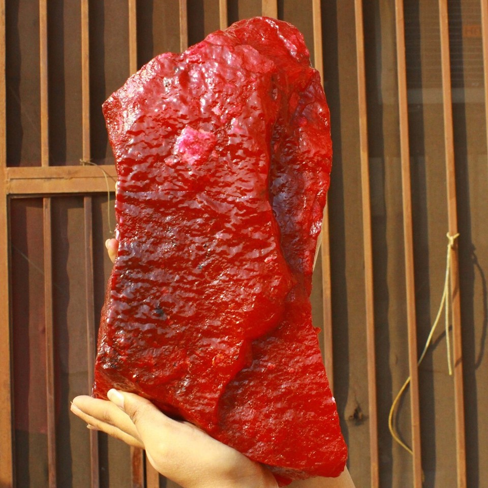 Natural Uncut Red Rough 99 Ct Red Ruby Rough CERTIFIED Loose Gemstone ...
