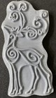 Stampendous Christmas Flourish Reindeer Cling Rubber Stamp