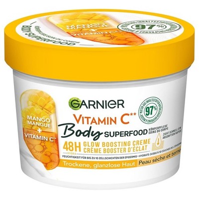 Garnier Nährende Körperpflege für fahle und trockene Haut, Body Butter mit Ma...