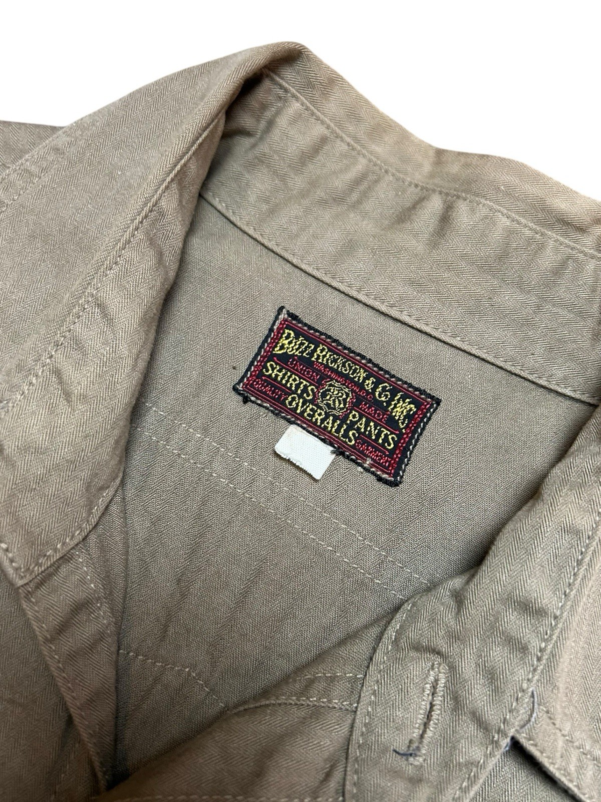 Buzz Ricksons Herringbone Work Shirt CURTISS ELEC… - image 6