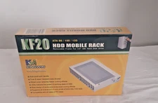 VINTAGE MOBILE RACK, BEIGE, KINGWIN KF-20, ATA-133, REMOVABLE IDE FRAME FOR PC'S