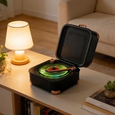 Retro Bluetooth Speaker, Portable Mini Wireless Speaker with Clear Sound  Lo...