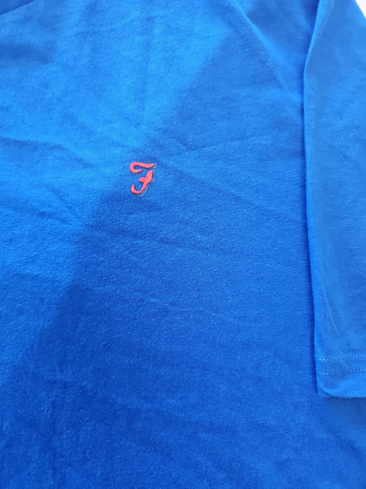 Farah Loungewear Men's Blue Cotton T-Shirt F546 image 5