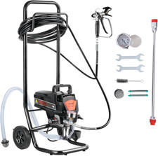 Stand Airless Paint Sprayer with Cart, 950W 3000PSI High Efficiency Electric Air