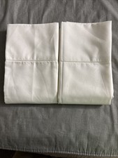 Charter Club 2 Pillowcases Standard Queen Damask Embroidered 550 TC 100 Cotton