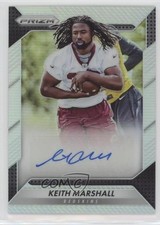 2016 Panini Prizm Rookie Auto Silver Prizm Keith Marshall #RA-KMS Auto 2r5