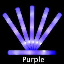 Party Glowz LED Foam Sticks Light Up Wands Rally Glow Sticks For Party Rave Bulk
