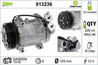 Kompressor Klimaanlage Valeo CORE-FLEX 813236 FüR Volvo Focus Ford Mazda 12V 2