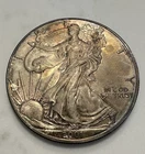 2001 $1 American Silver Eagle 1 oz Toned