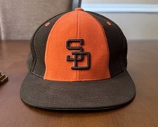 San Diego Padres Hat / Orange And Brown- Mitchell Ness