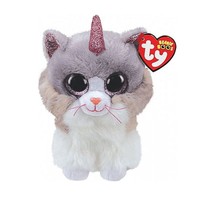 Ty Beanie Boos, \Asher\", Katze Mit Horn, Unterschiedliche GröSsen"